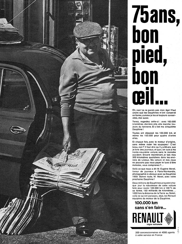 Advert Renault 1961