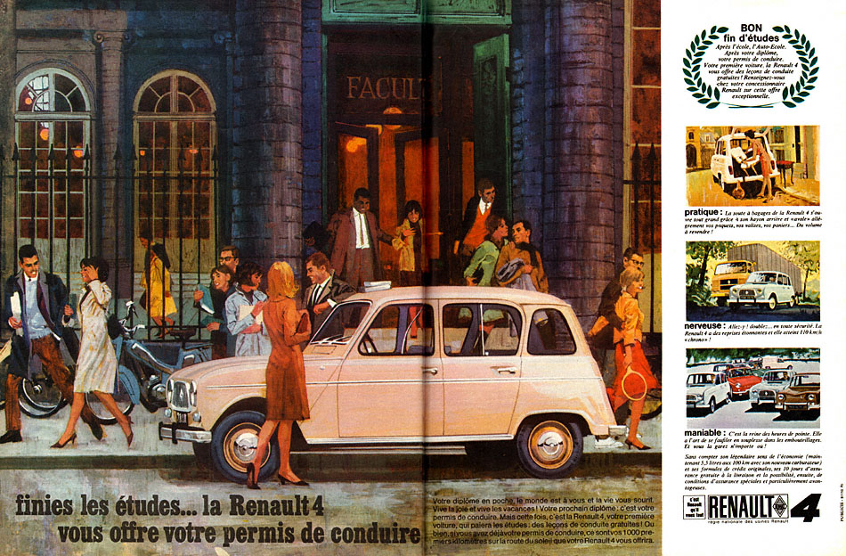 Advert Renault 1965