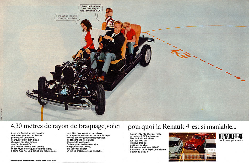 Advert Renault 1967