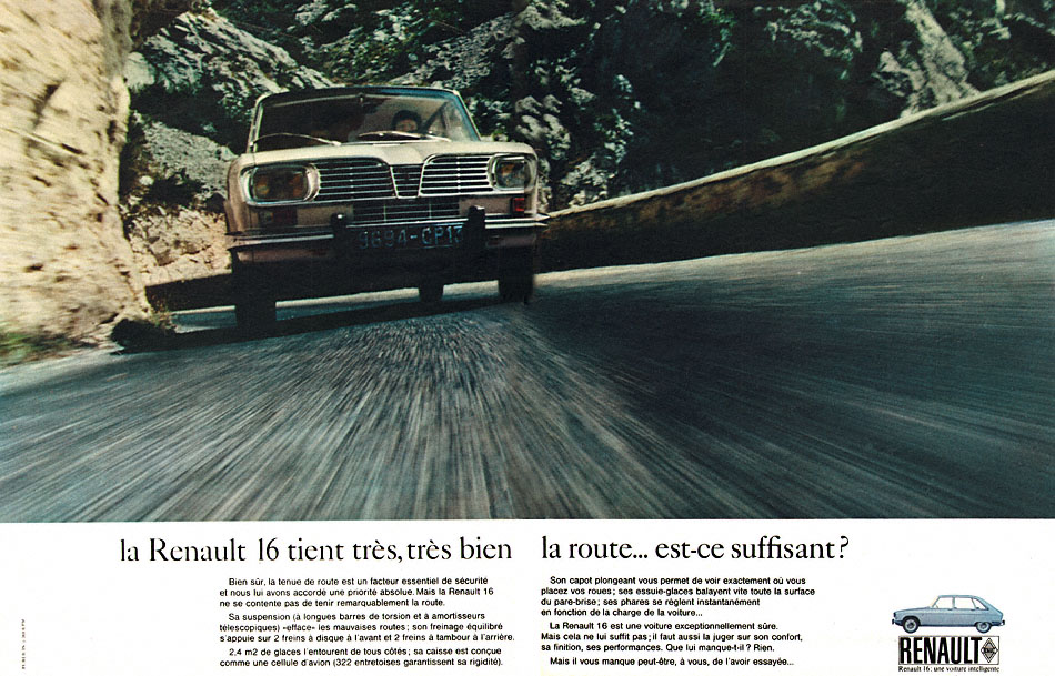 Advert Renault 1967