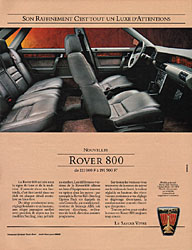 Advert Rover 1987