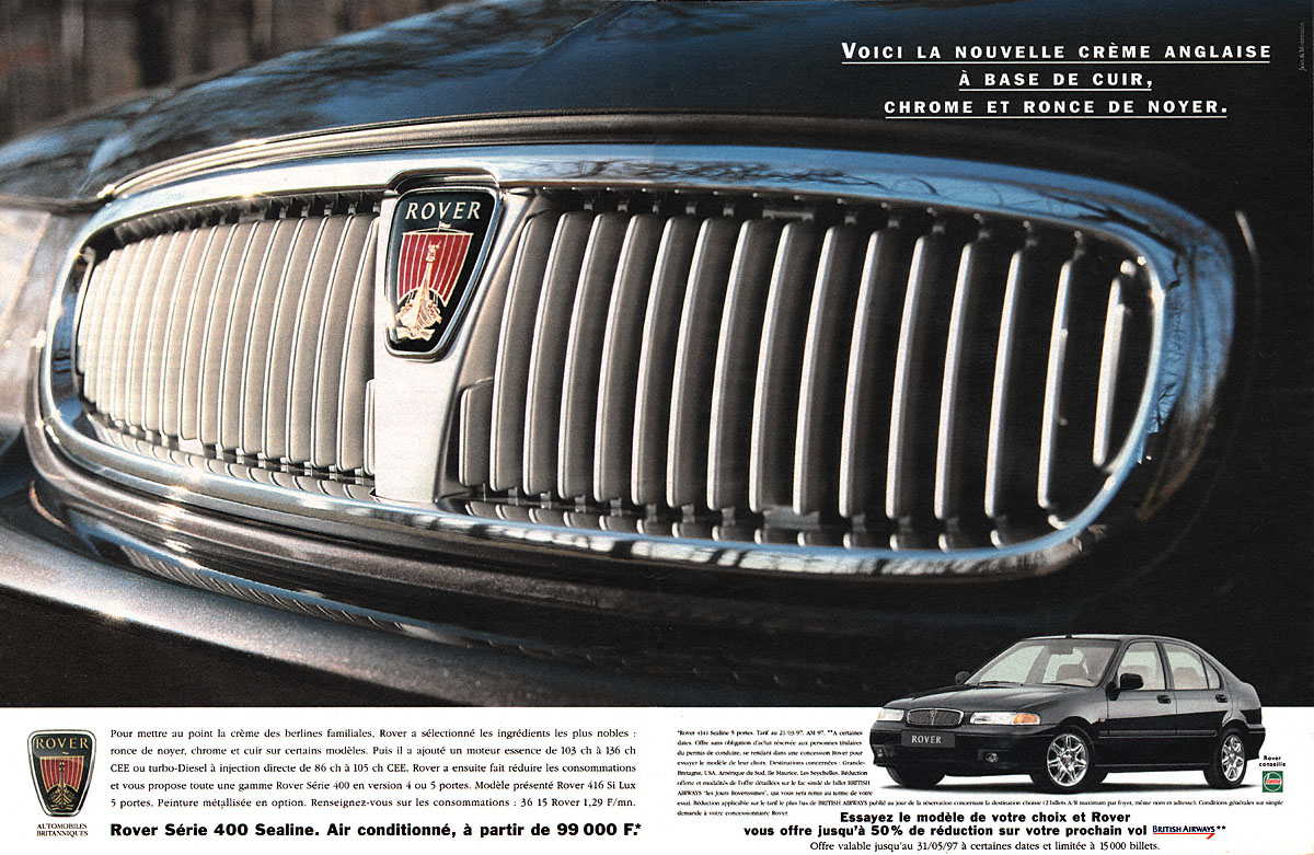 Advert Rover 1997