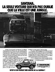 Advert Santana 1989