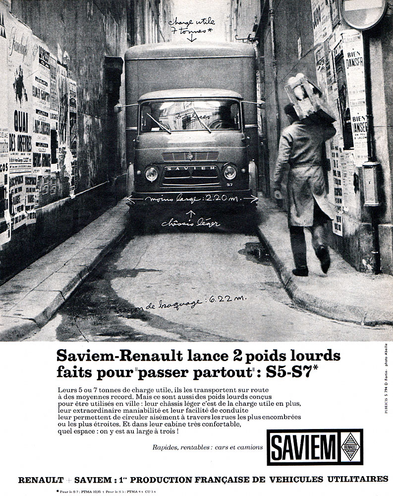 Advert Saviem 1964