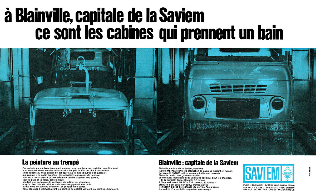 Advert Saviem 1966