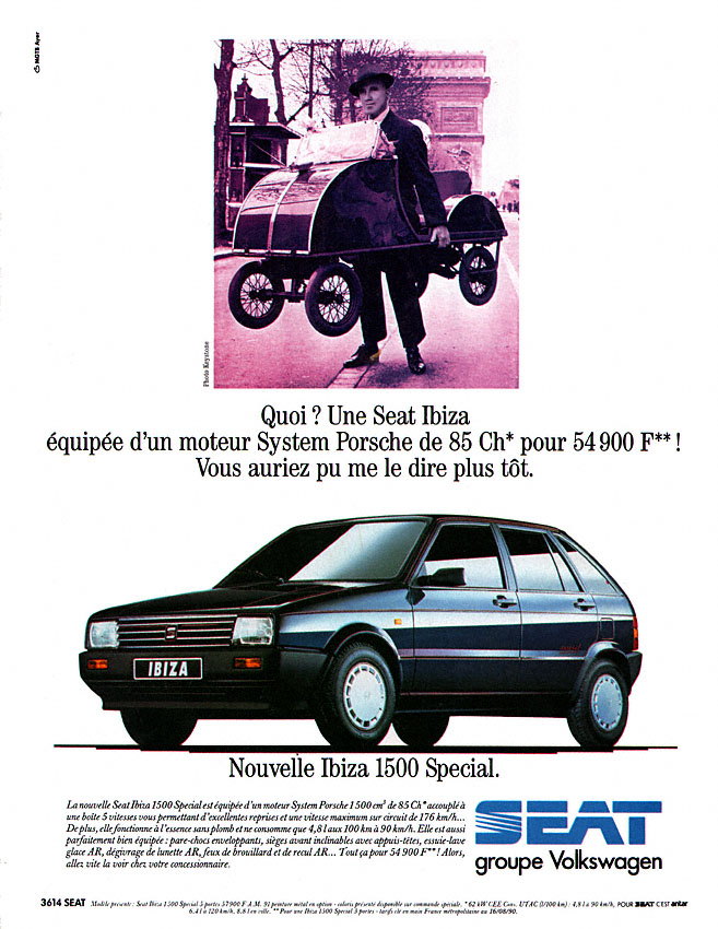 Advert Seat 1990