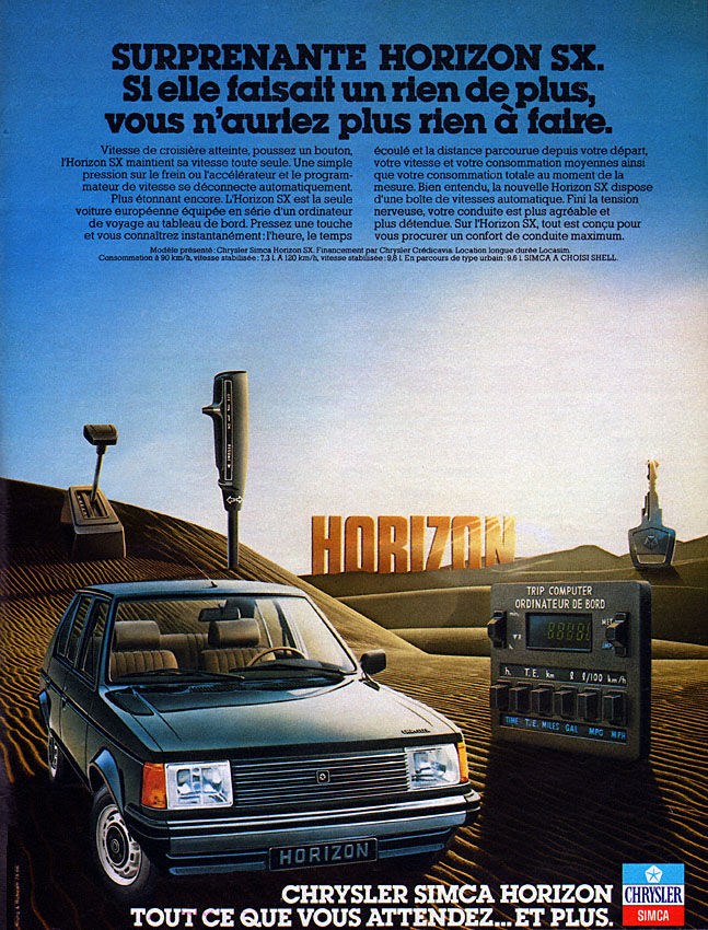 Advert Simca 1978