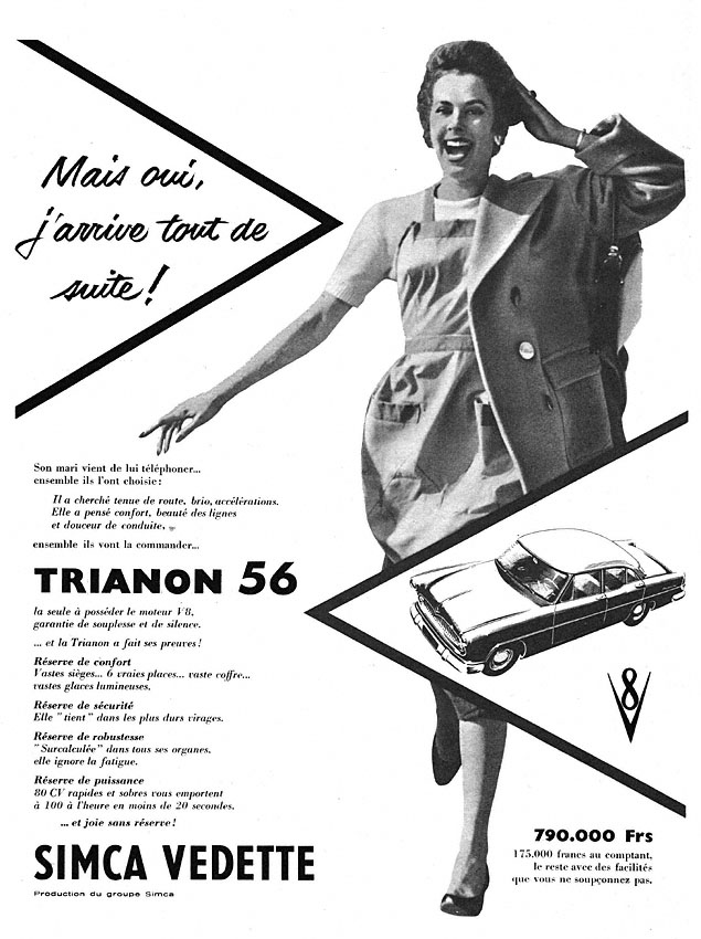 Advert Simca 1955