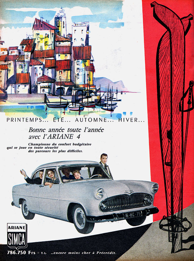 Advert Simca 1958