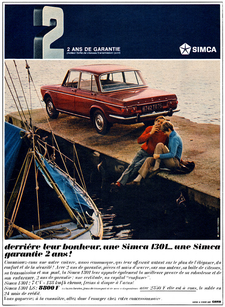 Advert Simca 1967