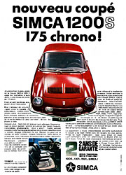 Advert Simca 1967