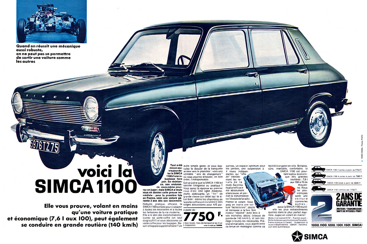 Advert Simca 1967