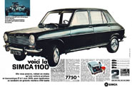 Advert Simca 1967
