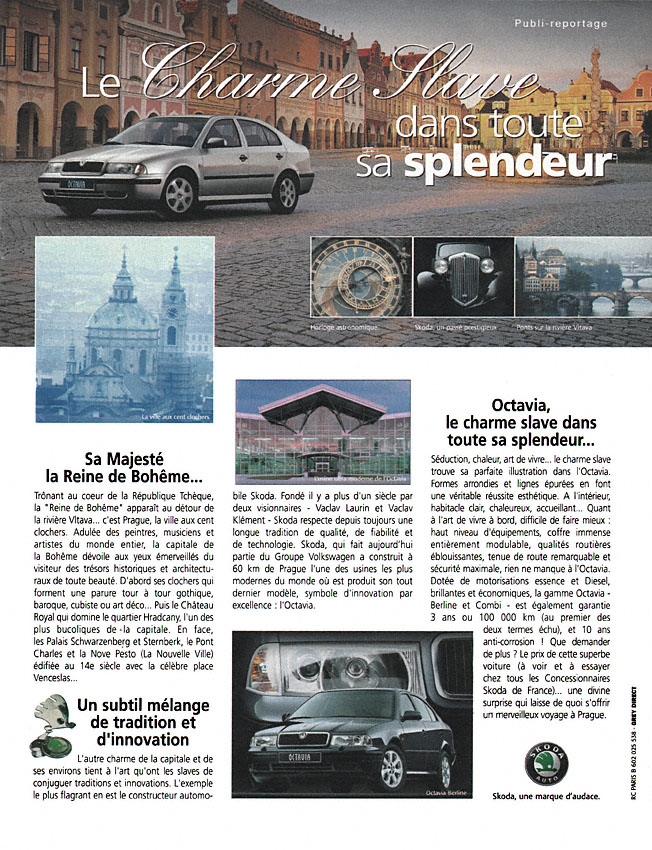 Advert Skoda 1999