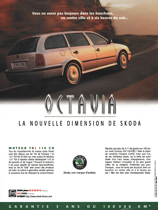 Advert Skoda 1999