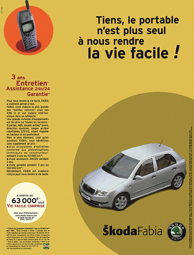 Advert Skoda 2000