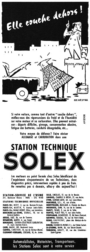 Advert Solex 1960