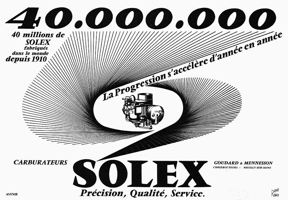 Advert Solex 1961