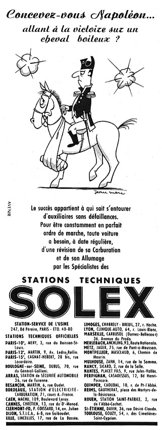 Advert Solex 1961