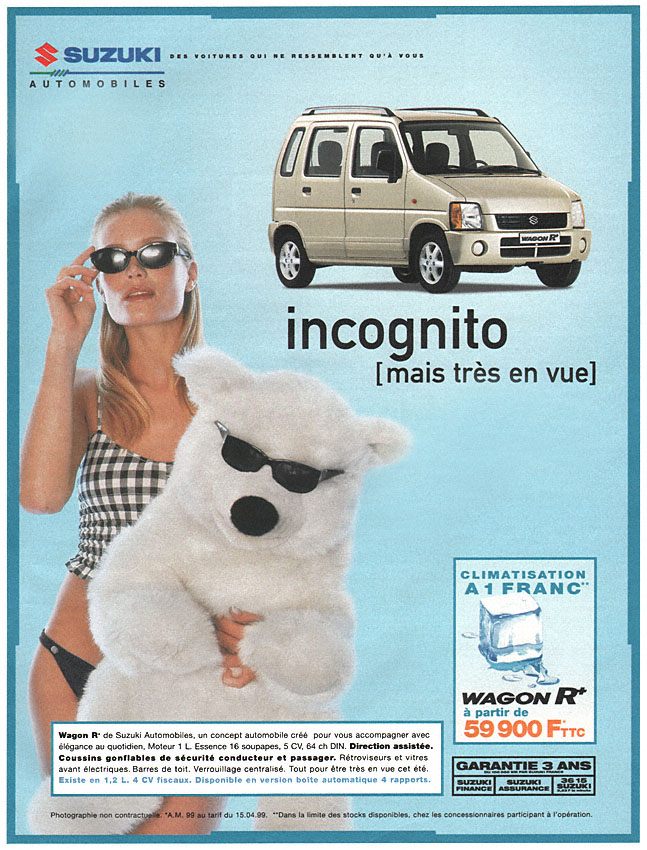 Advert Suzuki 1999