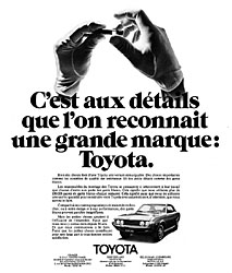 Advert Toyota 1974