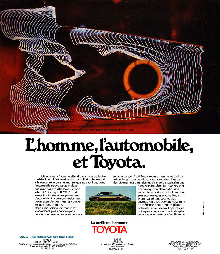 Advert Toyota 1975