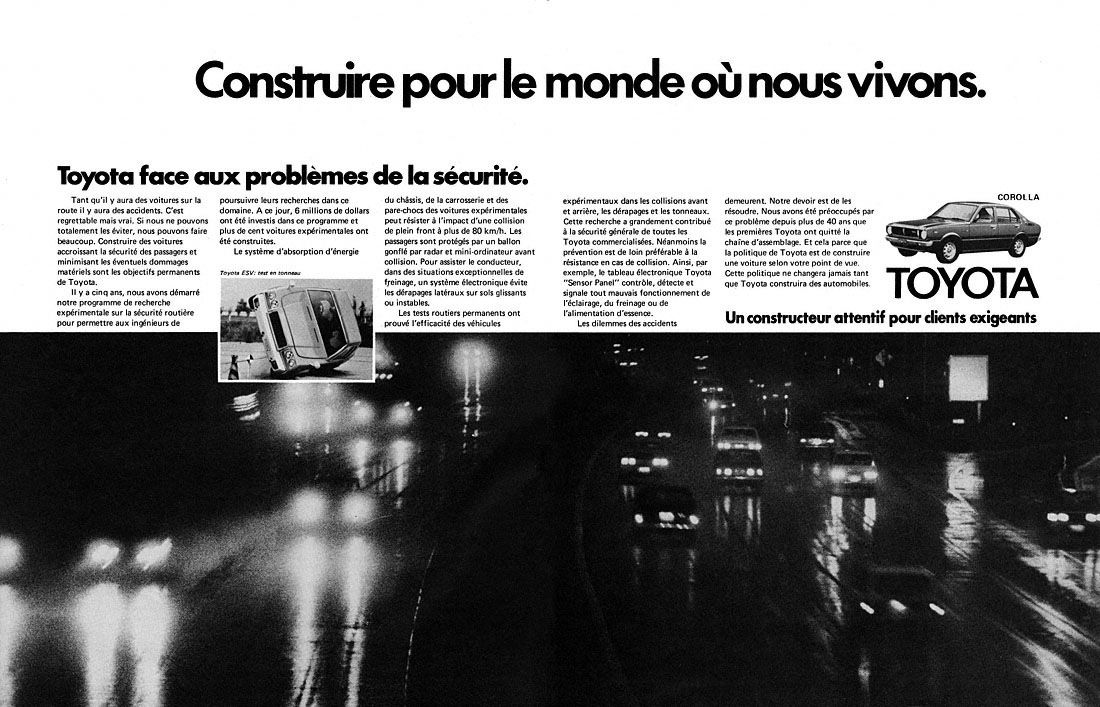 Advert Toyota 1978