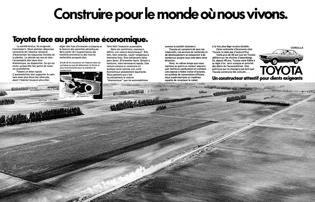 Advert Toyota 1979