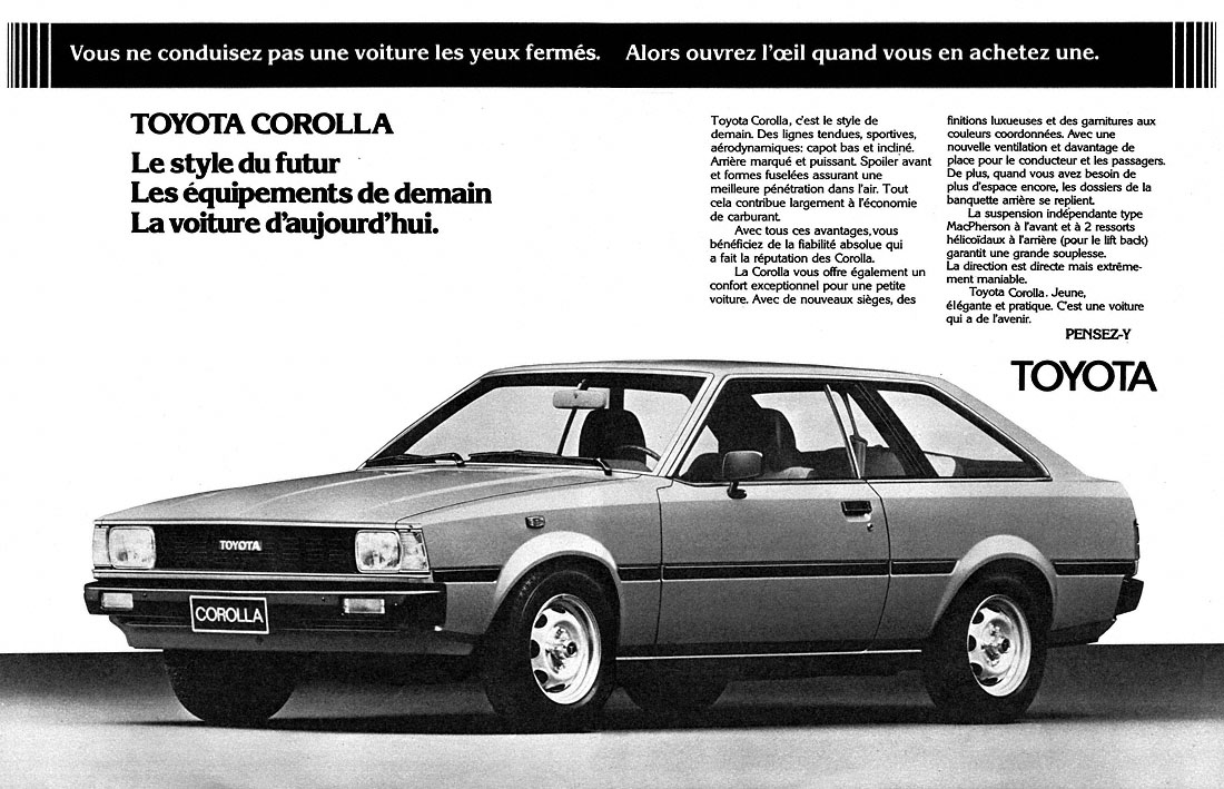 Advert Toyota 1980