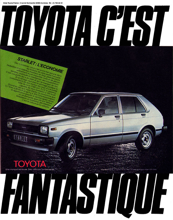 Advert Toyota 1981