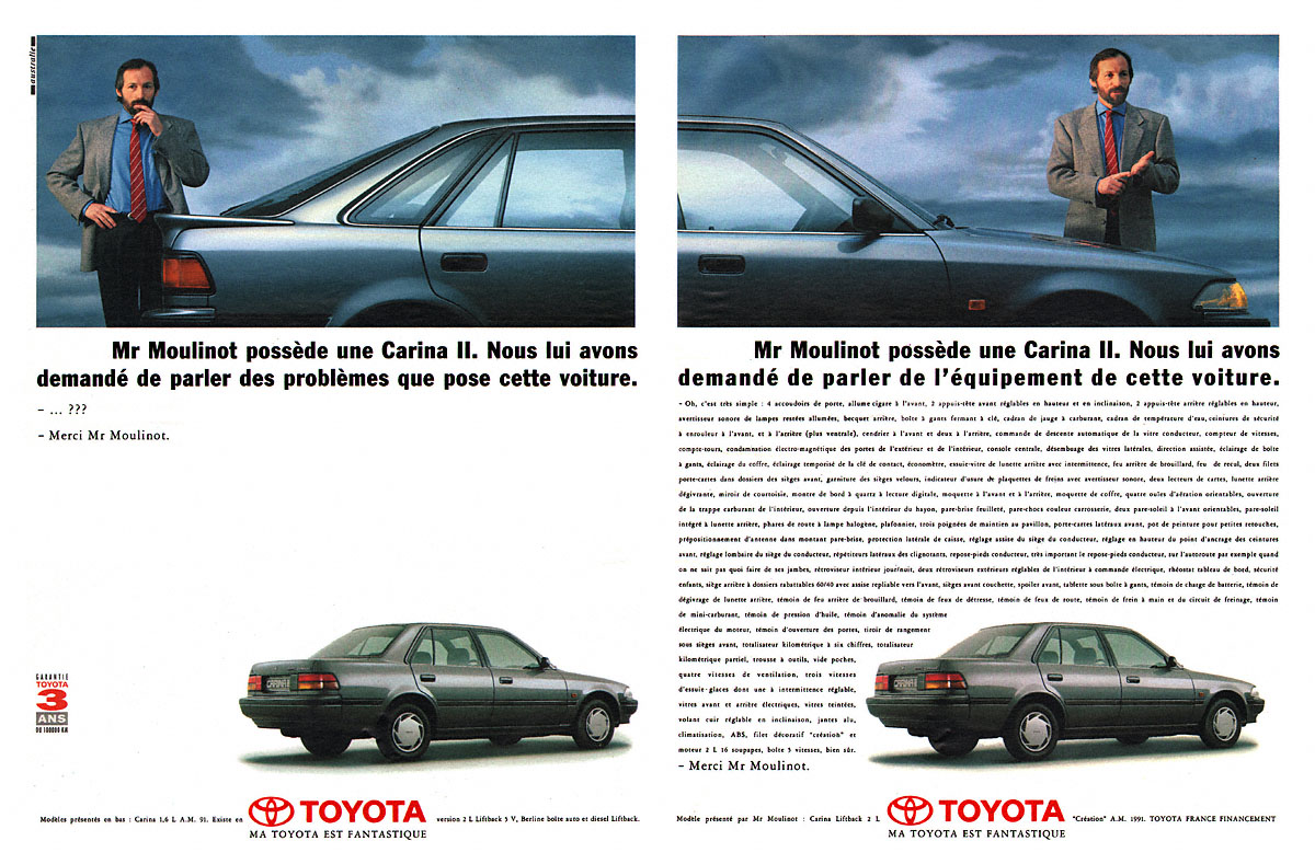 Advert Toyota 1991