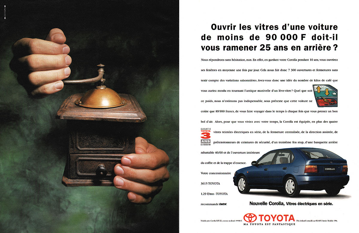 Advert Toyota 1995