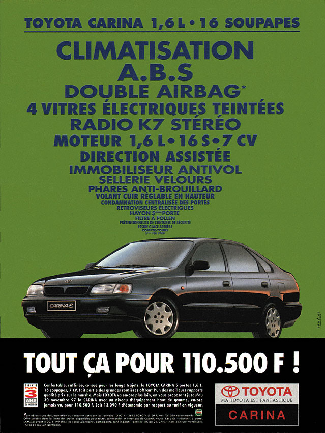 Advert Toyota 1997