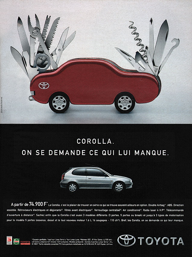 Advert Toyota 1998