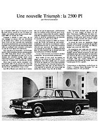 Advert Triumph 1968