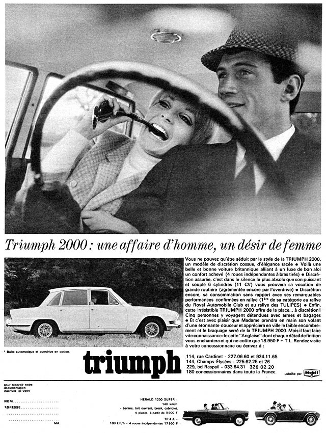 Advert Triumph 1966