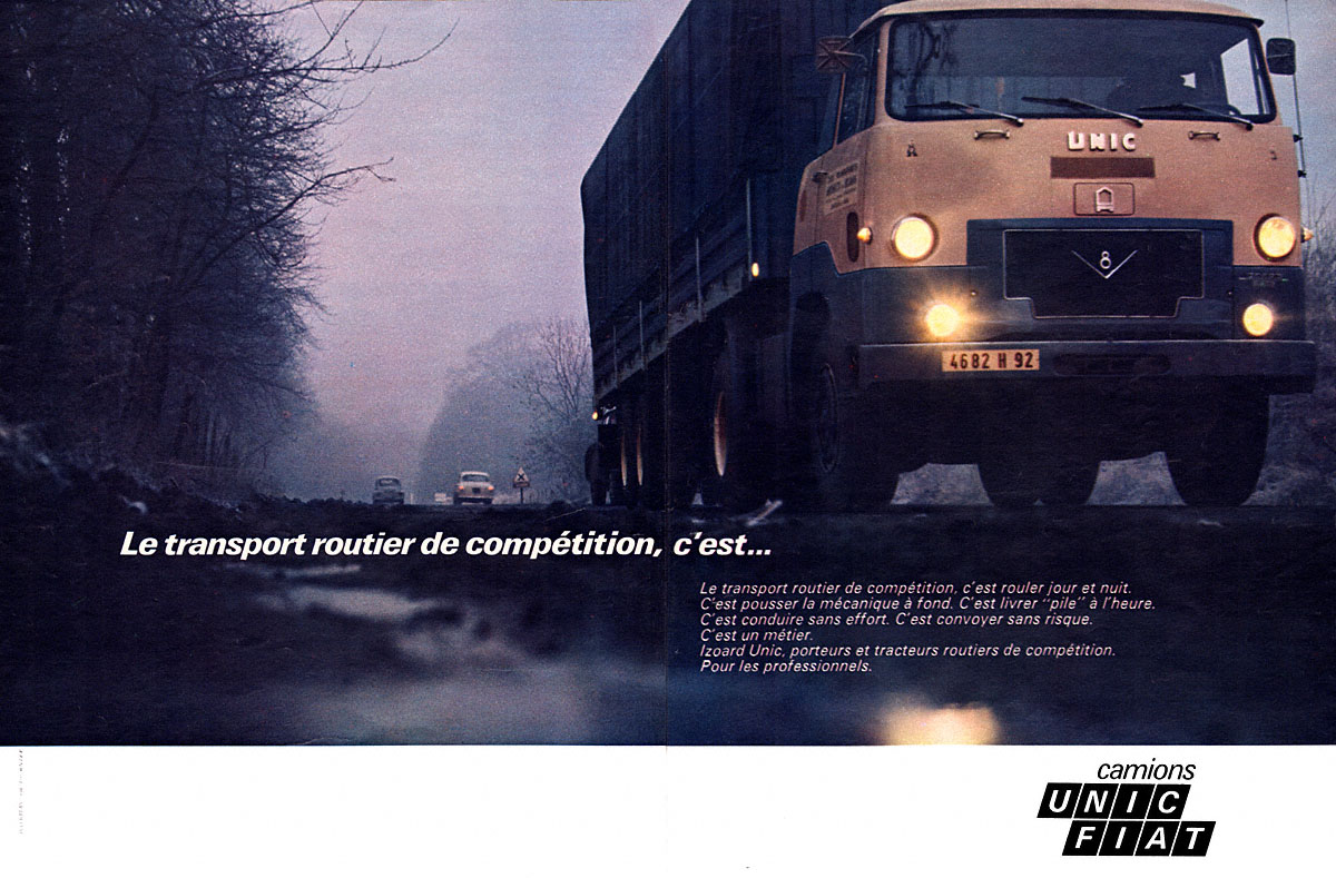 Advert Unic 1969
