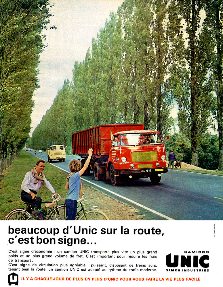 Advert Unic 1963