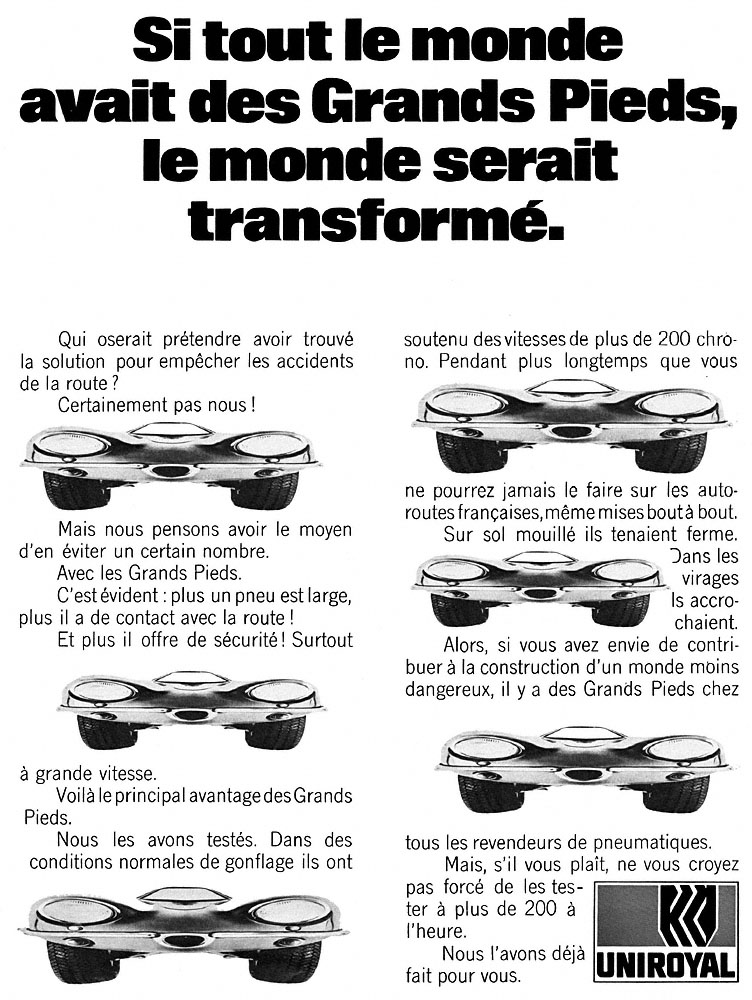 Advert Uniroyal 1969