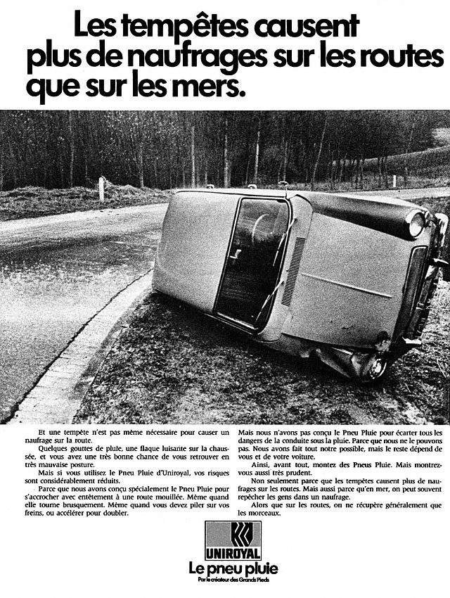 Advert Uniroyal 1970