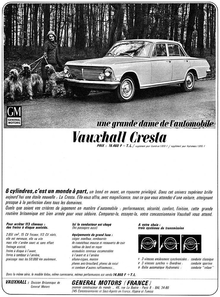 Advert Vauxhall 1963