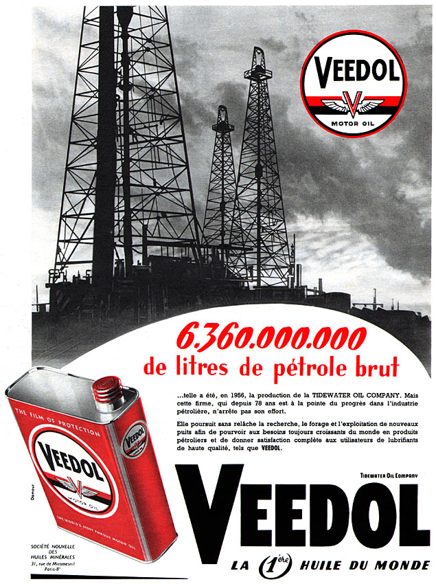 Advert Veedol 1957