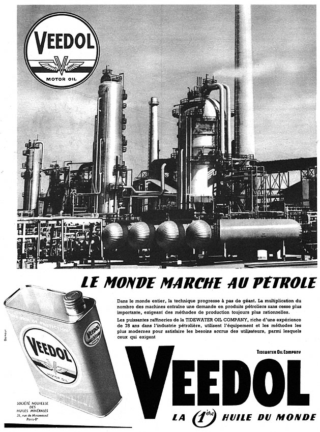 Advert Veedol 1957