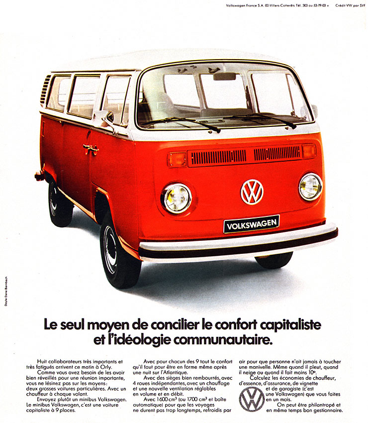 Advert Volkswagen 1972