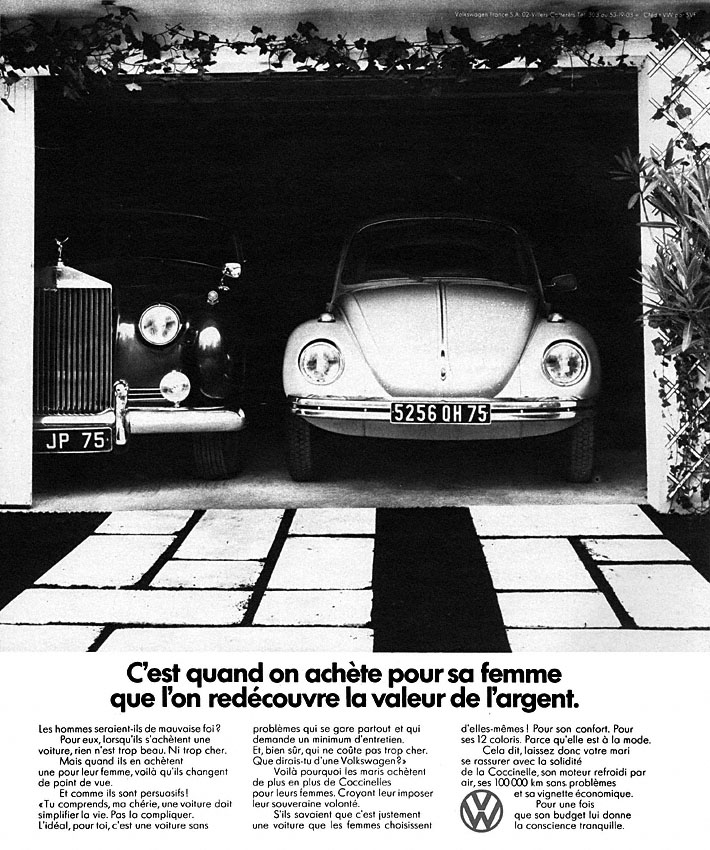Advert Volkswagen 1973