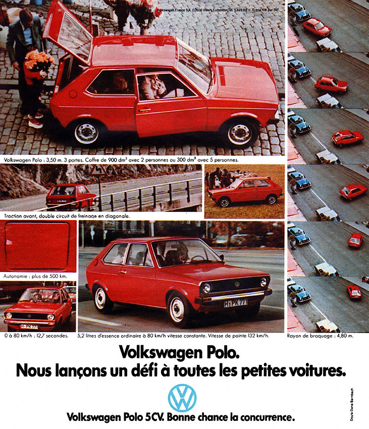 Advert Volkswagen 1975