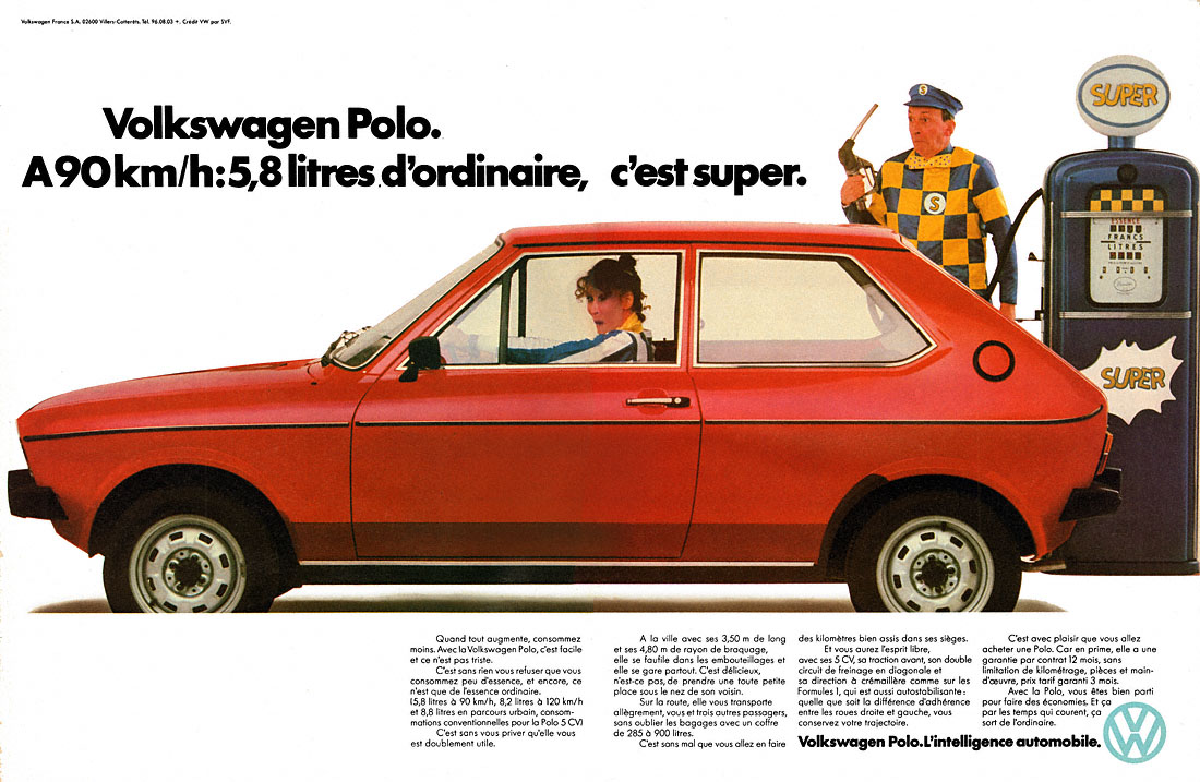 Advert Volkswagen 1978