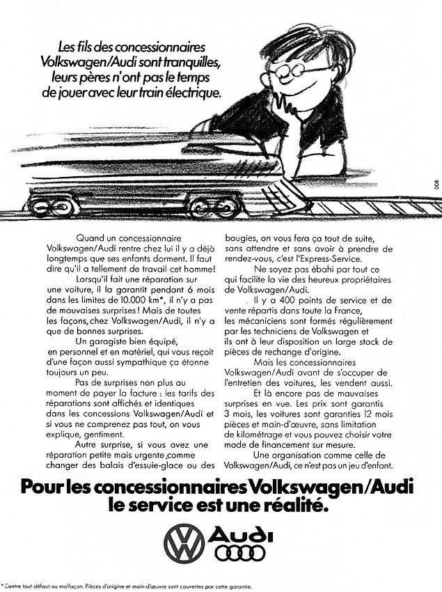 Advert Volkswagen 1978