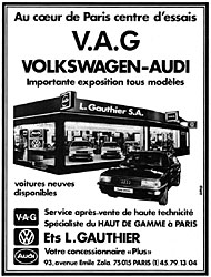 Advert Volkswagen 1987