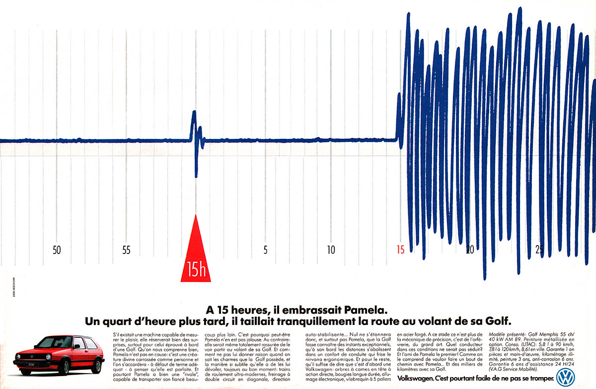 Advert Volkswagen 1989
